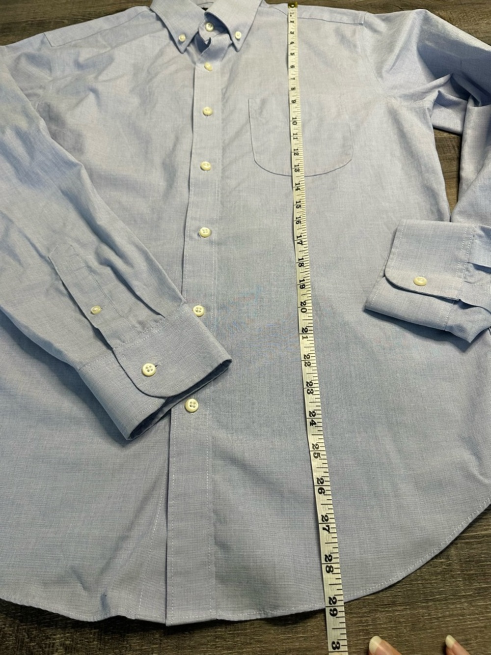 J. Crew Light Blue Casual Button-Down Dress Shirt Preppy - Slim Fit Medium - Picture 11 of 12